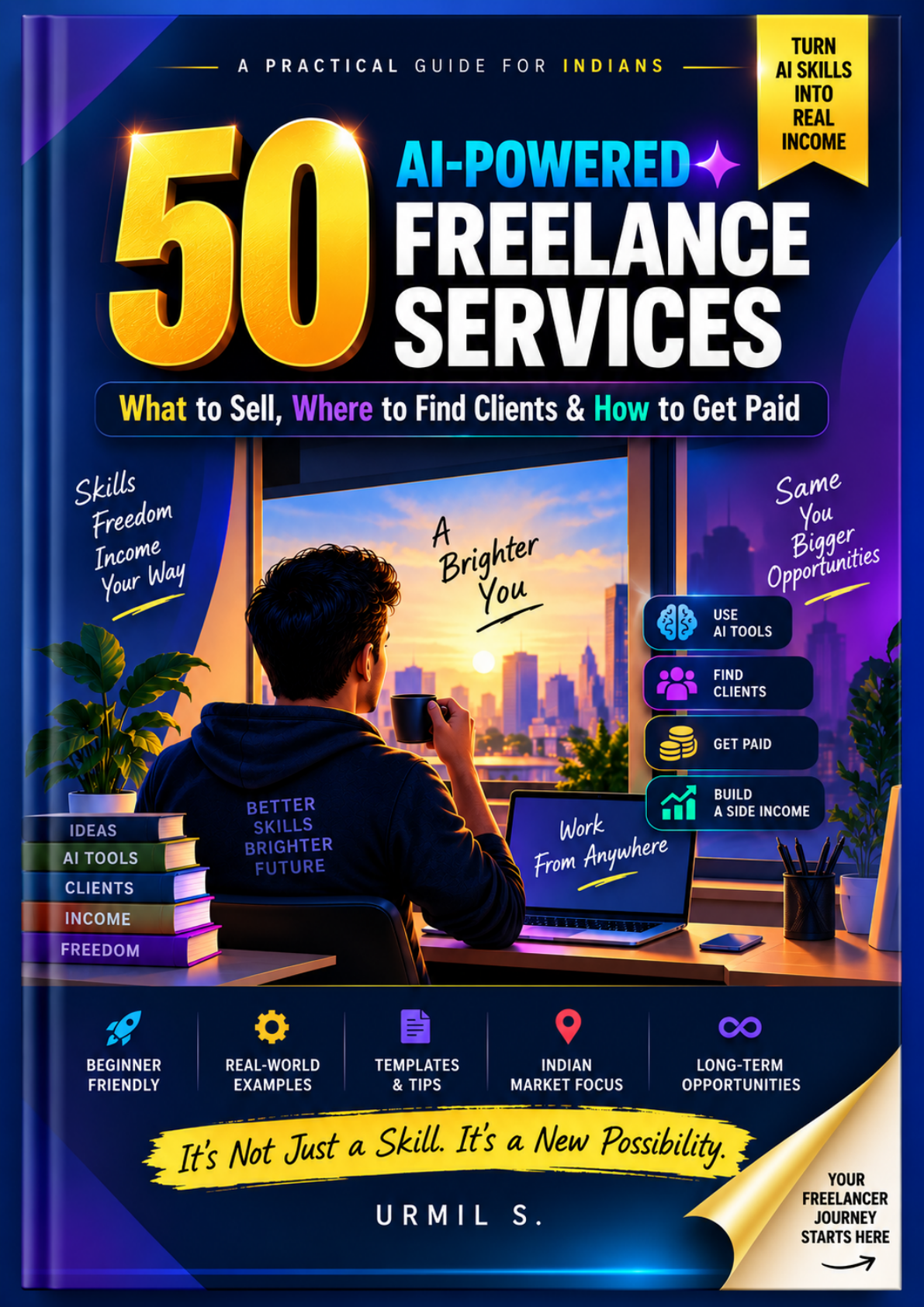 50 AI-Powered Freelance Services ebook cover